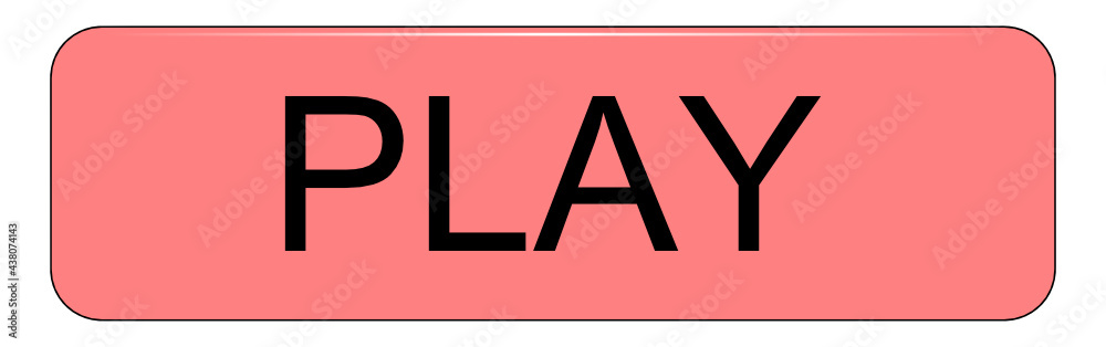 Play Button on white background - illustration Play Button on white background - illustration