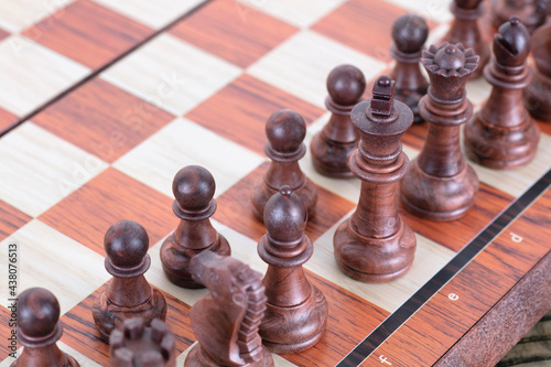 Canvas Print Chess showdown