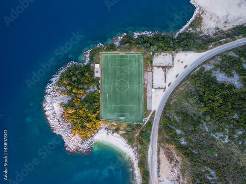 kassiopi football stadium in Greece	 photo