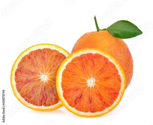 Fototapeta Naklejka Na Ścianę i Meble -  blood orange isolated on white background