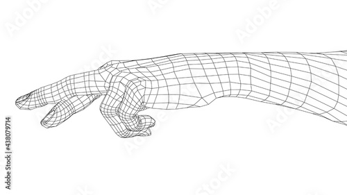 Fingers crossed. Vector