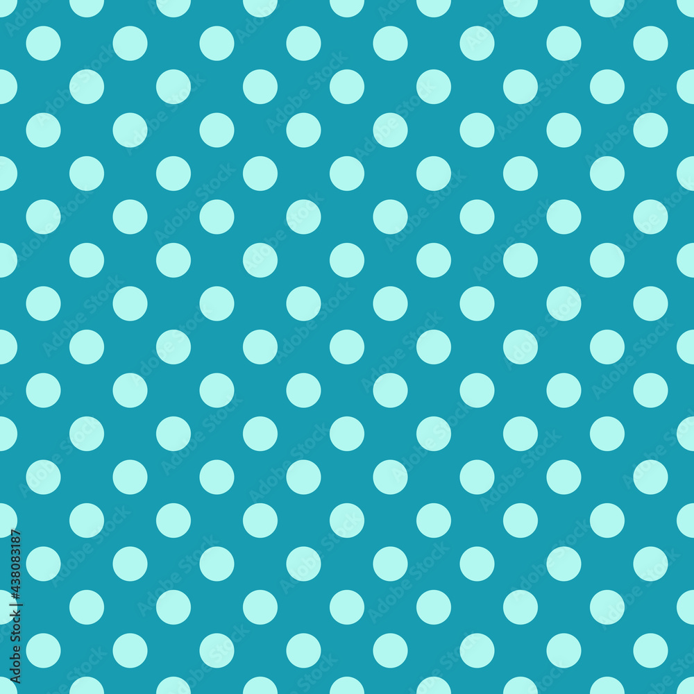 seamless pattern with polka dots blue colors, circles background