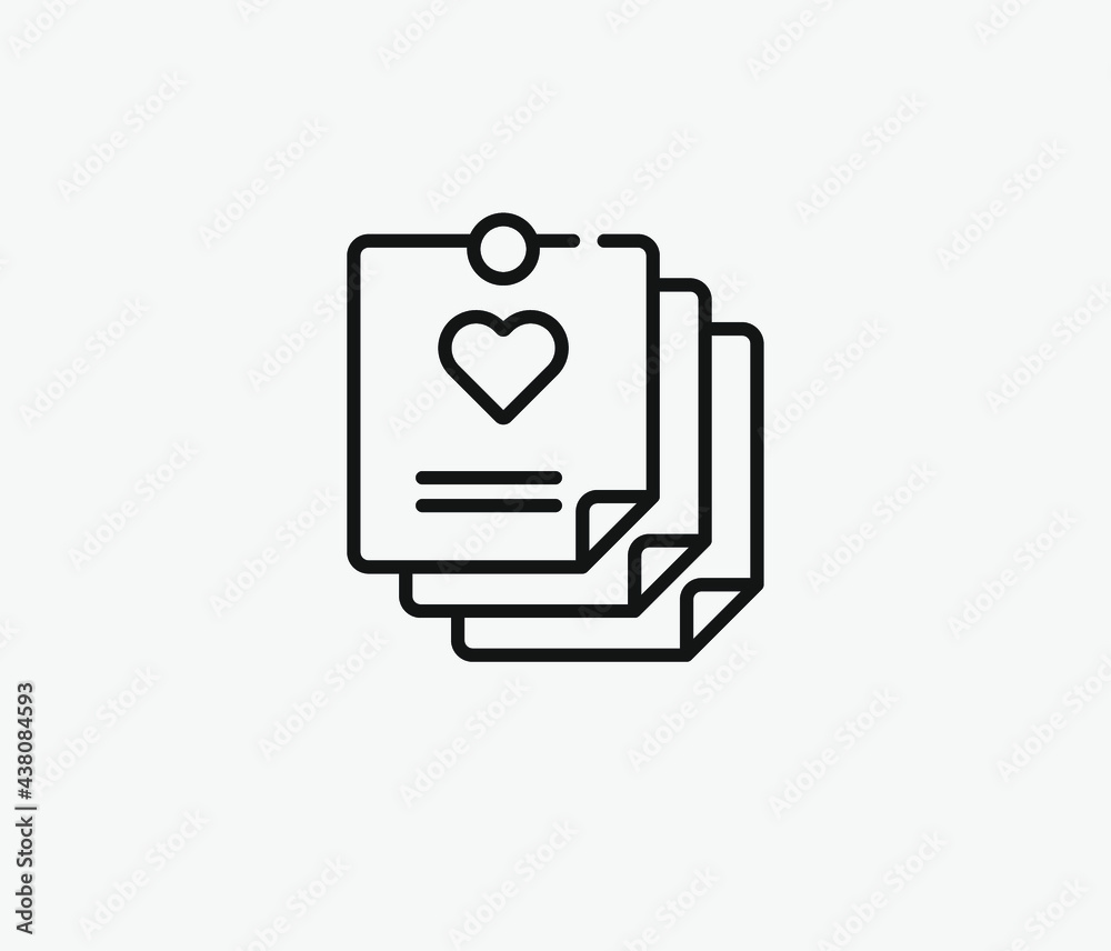 Notes vector icon. Editable stroke. Symbol in Line Art Style for Design, Presentation, Website or Apps Elements, Logo. Pixel vector graphics - Vector Notes vector icon. Editable stroke. Symbol in Line Art Style for Design, Presentation, Website or Apps Elements, Logo. Pixel vector graphics - Vector
