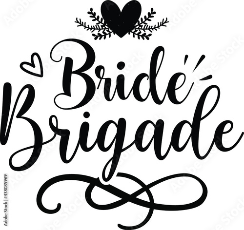 Bride Brigade, Bridal Party Vector