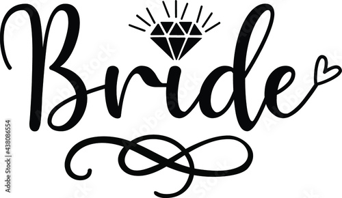 Bride, Bridal Party Vector