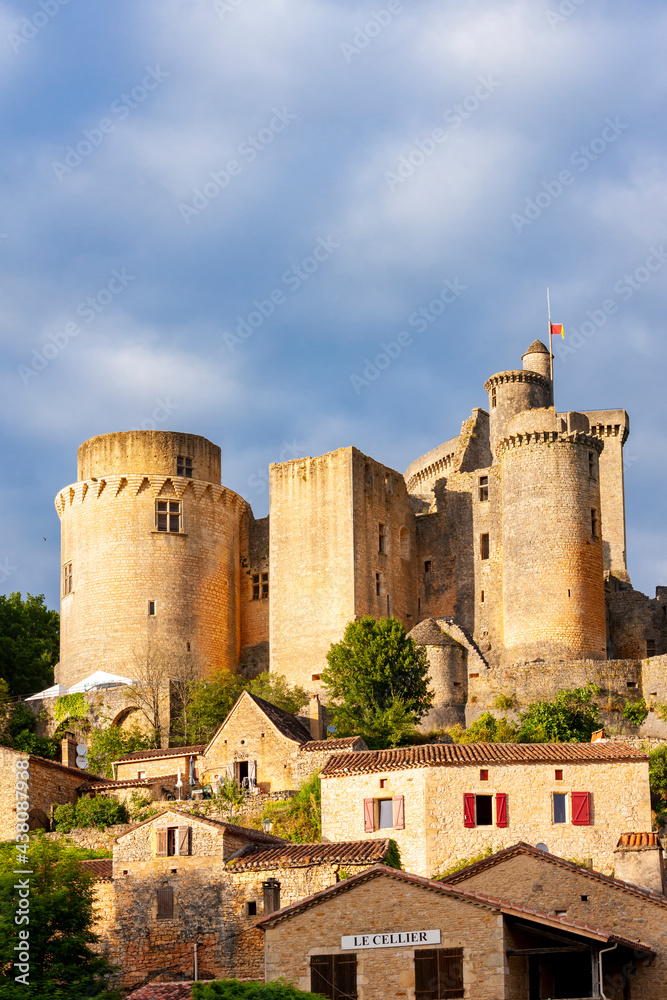 Bonaguil Castle in Lot et Garonne, France
