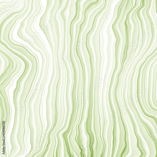Trendy abstract cover design with green ink alcohol brushes background on white background for paper design. Abstract swirl background. Glitter backdrop. Color paint splatter. Contemporary art.