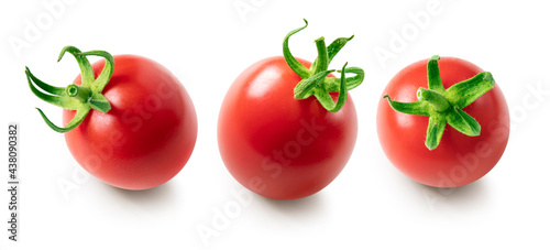 omato isolated on white. Tomato set.