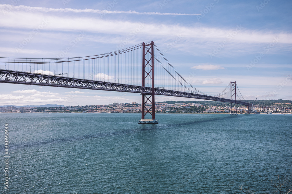 wide panorama of the great san francisco bridge. river under the bridge and beautiful landscape wide panorama of the great san francisco bridge. river under the bridge and beautiful landscape