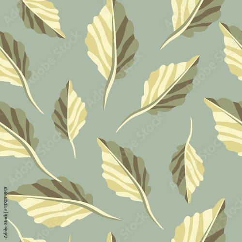 Leaves Seamless Pattern. © Marina Grau