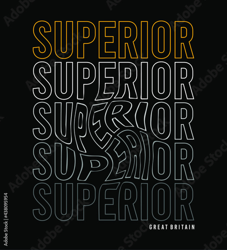 superior typography for print t shirt