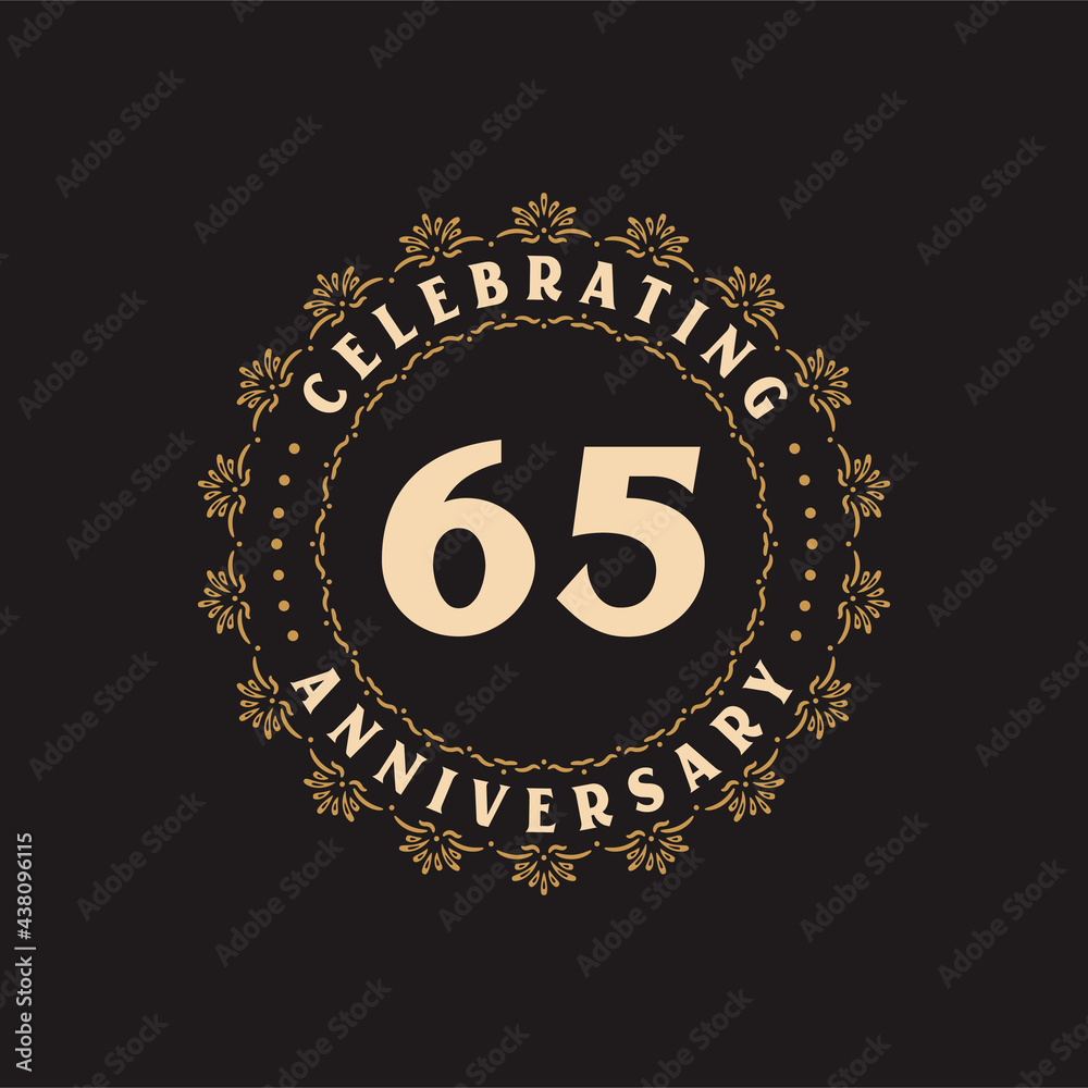 65 anniversary celebration, Greetings card for 65 years anniversary 65 anniversary celebration, Greetings card for 65 years anniversary
