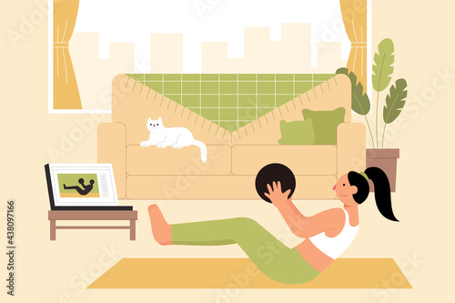 Online exercise training