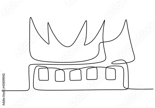 Continuous one line of trad...