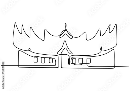 Continuous one line of trad...