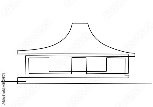 Continuous one line of trad...