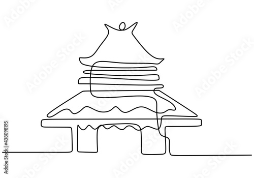 Continuous one line of trad...
