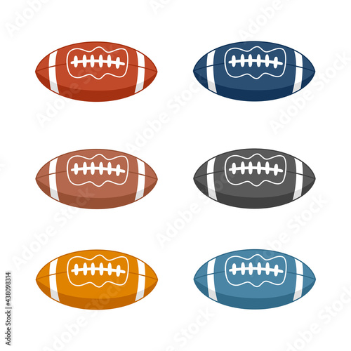 American Football ball Seam...