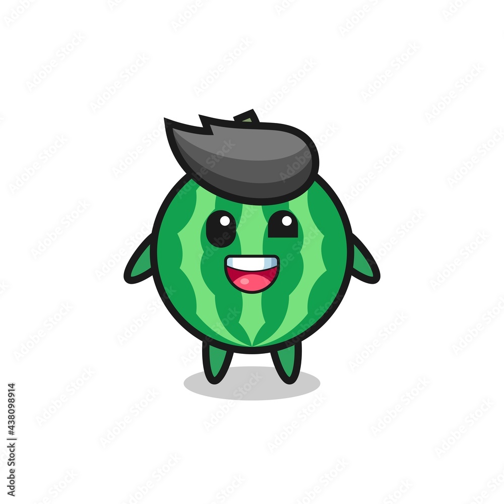 illustration of an watermelon character with awkward poses illustration of an watermelon character with awkward poses
