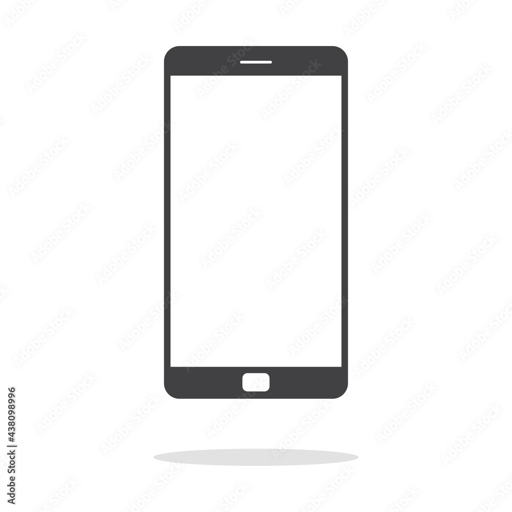 Smartphone realistic mockup. Mobile phone frame with blank display, front view. Smartphone realistic mockup. Mobile phone frame with blank display, front view.
