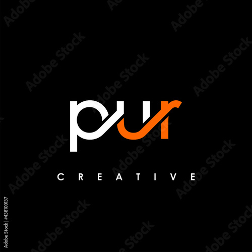 PUR Letter Initial Logo Design Template Vector Illustration
