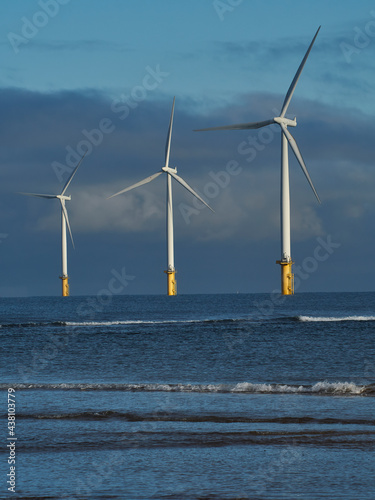 Redcar’s hope for the future, a large scale near-shore green energy wind-farm - the next stage in the region’s industrial history.