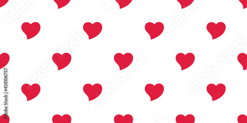 heart seamless pattern valentine vector cartoon doodle scarf isolated tile background repeat wallpaper illustration red design
