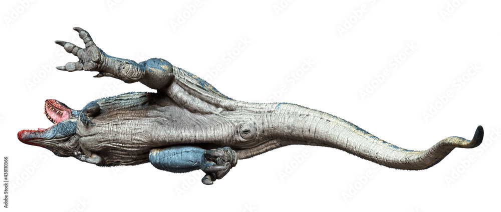 Fototapeta premium 3D Rendering Tyrannosaurus Rex on White
