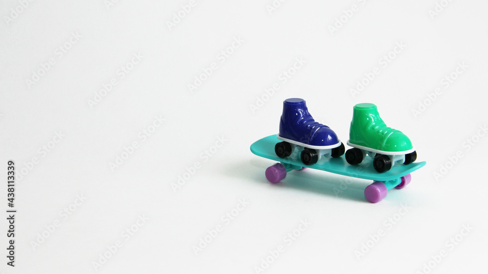 roller skates while standing on a skateboard.roller skates of different colors and skate.summer sports skate and roller skates or roller skates
roller skates while standing on a skateboard.roller skates of different colors and skate.summer sports skate and roller skates or roller skates