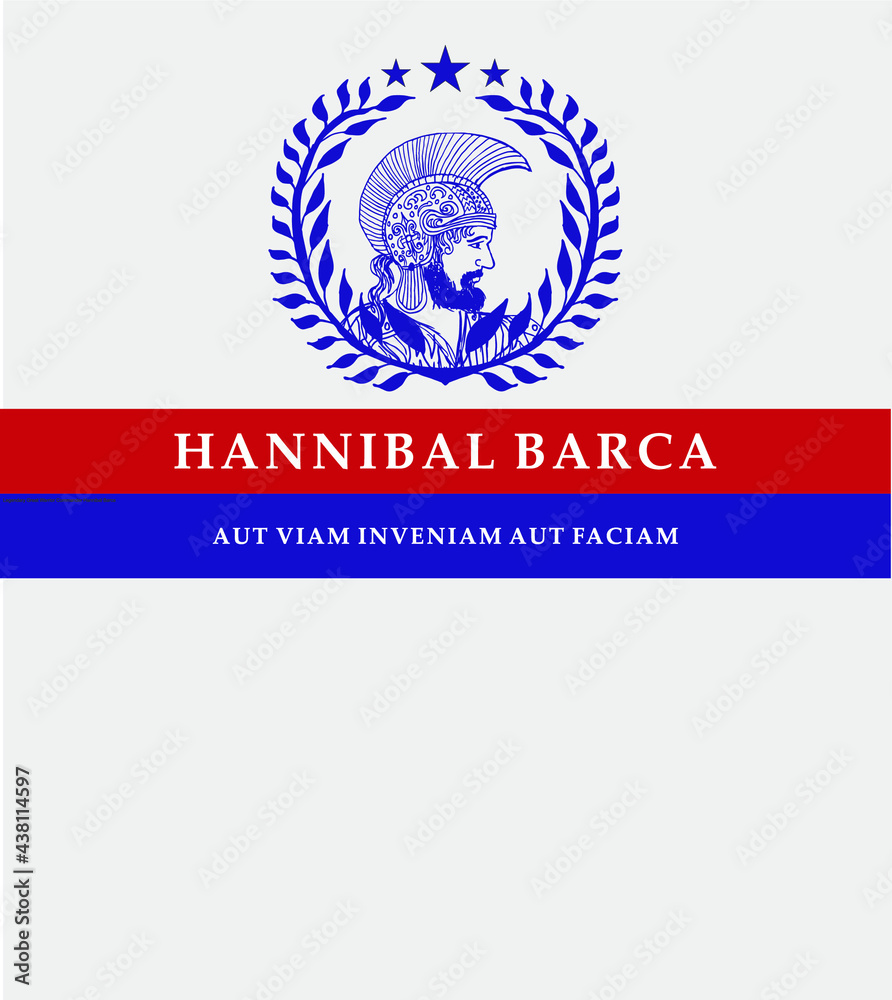 Hannibal Barca graphic design vector art Hannibal Barca graphic design vector art