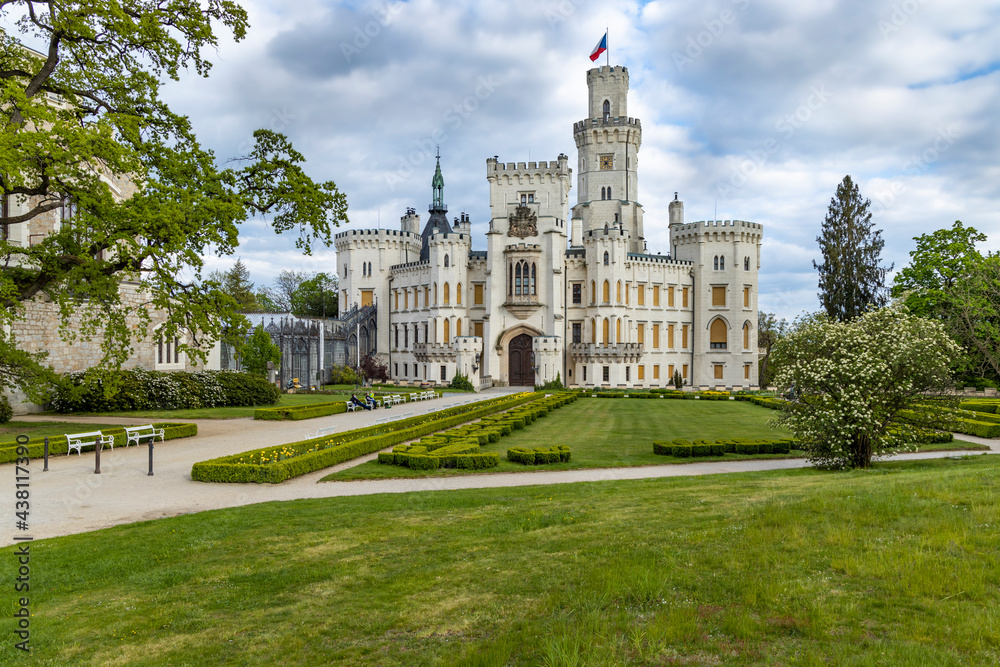 Hluboka nad Vltavou castle in Southern Bohemia, Czech Republic