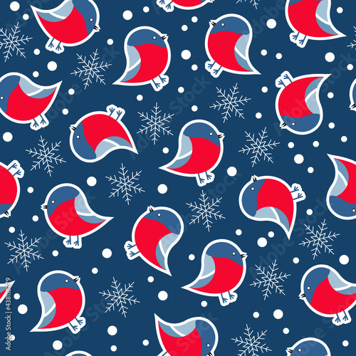 Seamless pattern. New Year s background.