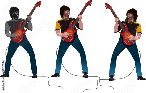 Rock and roll guitar musician