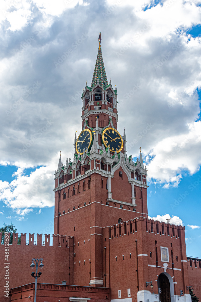 Spasskaya Tower of the Moscow Kremlin on Red Square
