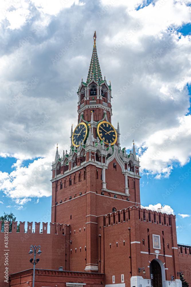 Spasskaya Tower of the Moscow Kremlin on Red Square Spasskaya Tower of the Moscow Kremlin on Red Square