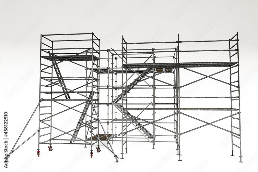 scaffolding isolated on white background scaffolding isolated on white background