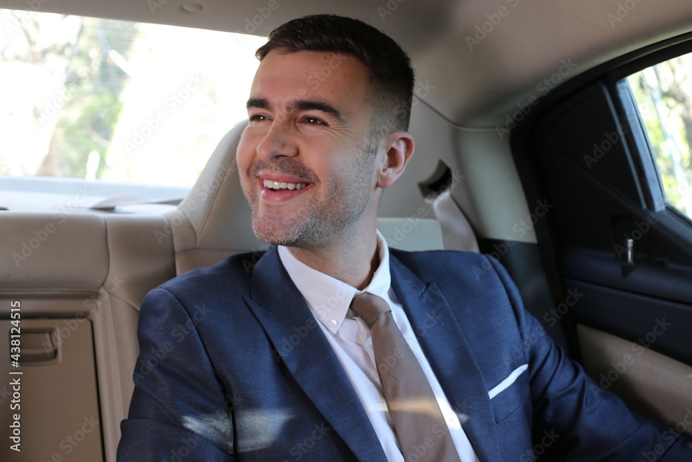 Good looking businessman traveling VIP Good looking businessman traveling VIP
