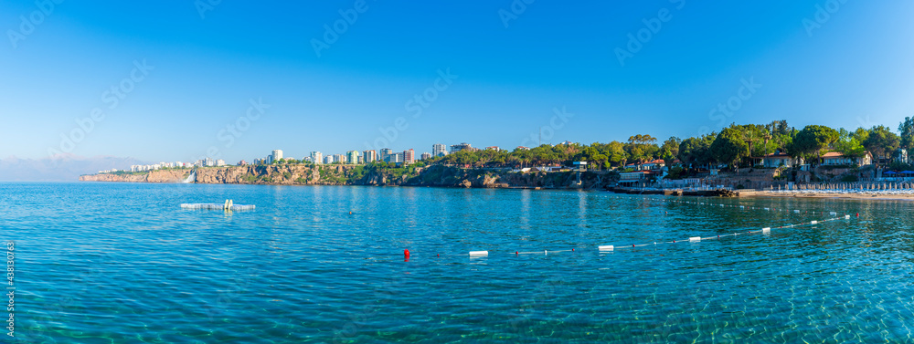 Coastal view of Antalya City in Turkey