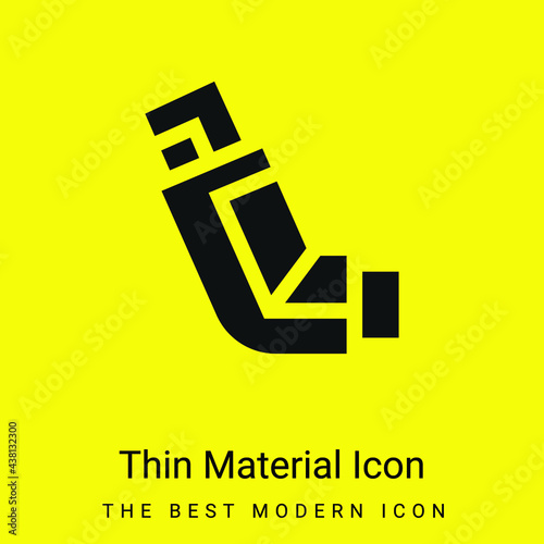 Aerosol minimal bright yellow material icon