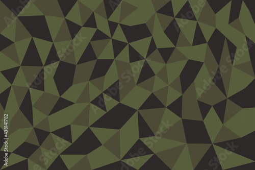 Abstract geometric pattern. Army green camouflage pattern background.