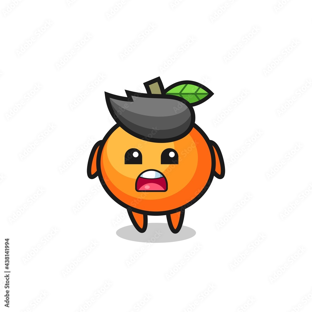 mandarin orange illustration with apologizing expression, saying I am sorry mandarin orange illustration with apologizing expression, saying I am sorry