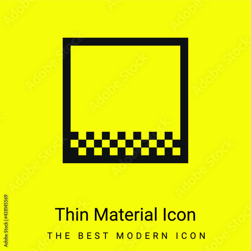 Bottom Margin minimal bright yellow material icon