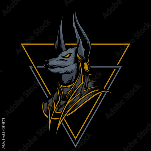 anubis vector illustration