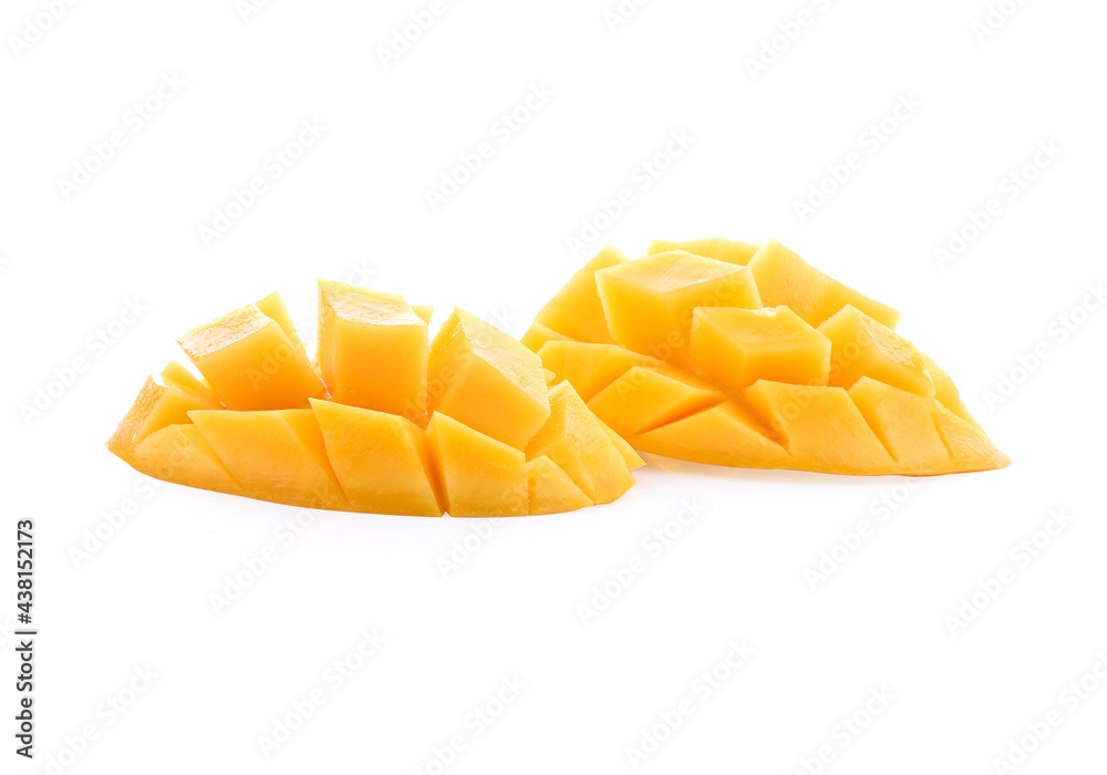 mango slice isolated on white background Clipping Path mango slice isolated on white background Clipping Path