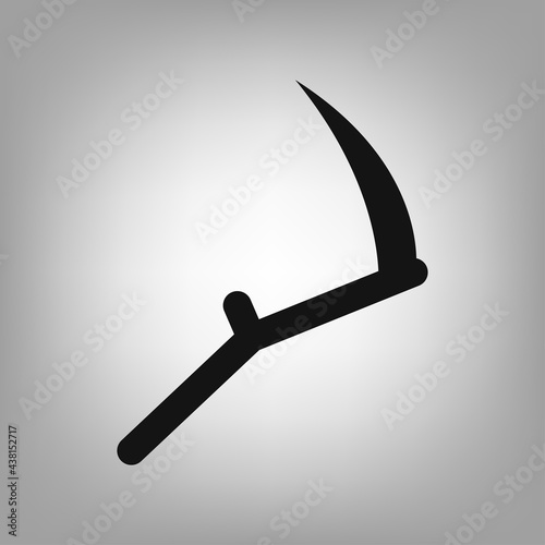 Scythe icon for the interface of applications, games.