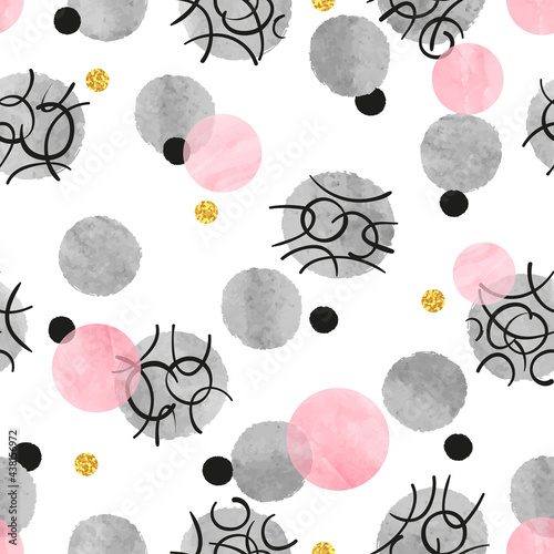 Seamless abstract dotted pa...