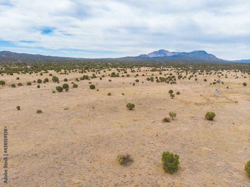 Obraz premium Open empty land in arizona