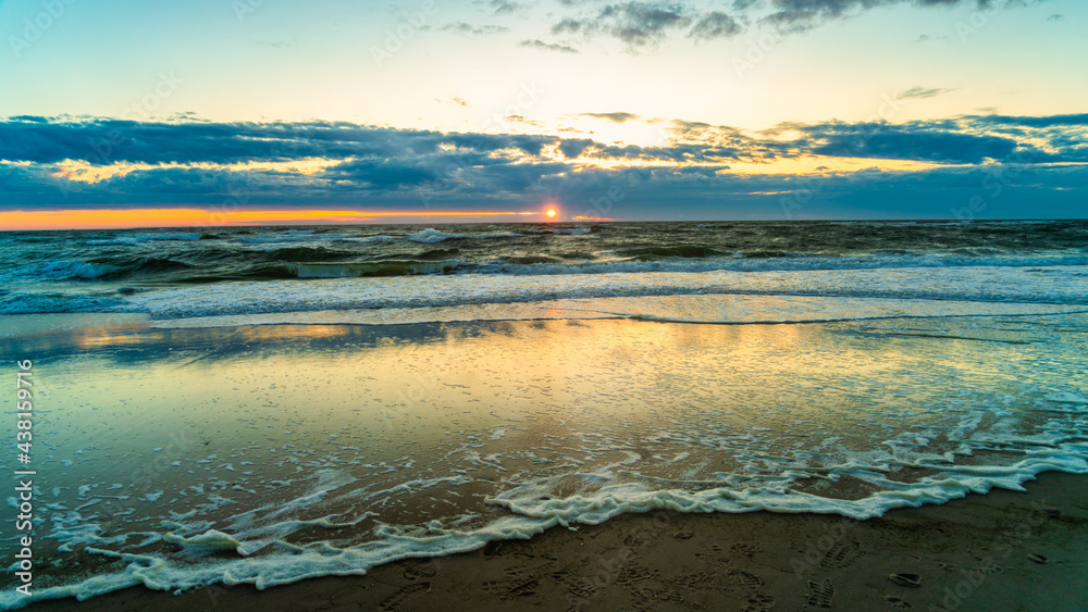 Sonnenuntergang, Nordsee, Sylt, Wenningstedt, Schleswig Holstein