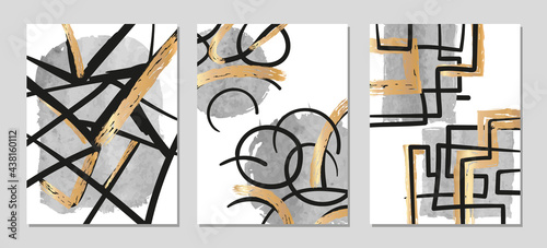 Set of abstract minimalist ...