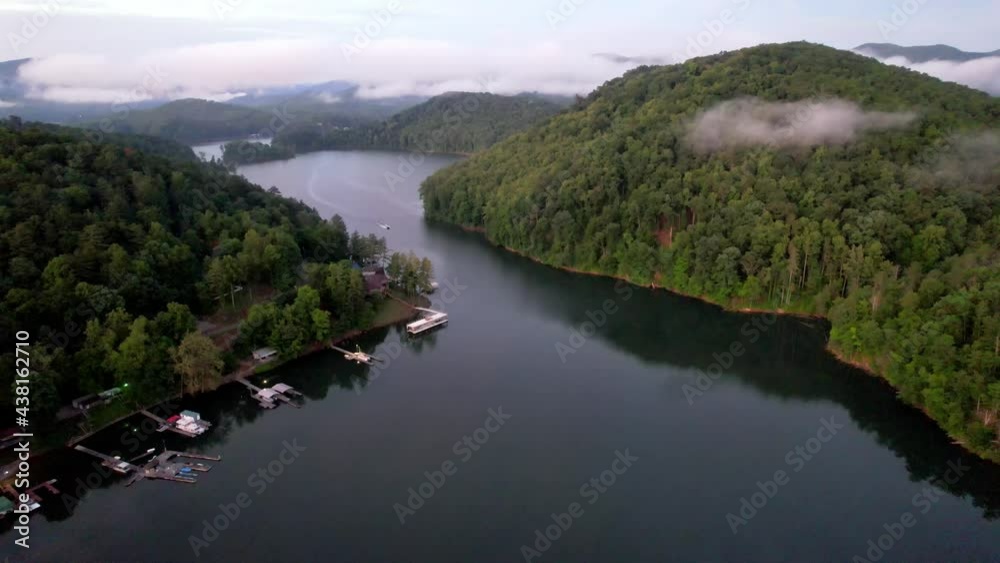 Aerial Tlit Up Watauga Lake in East Tennessee just outside of Elizabethton and Johnson City Tennessee Aerial Tlit Up Watauga Lake in East Tennessee just outside of Elizabethton and Johnson City Tennessee